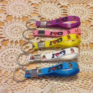 swiftie alert - five T.S. keyrings